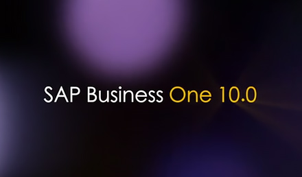 SAP Business One 10.0 一個(gè)全新的版本